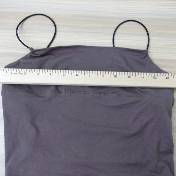 Brown Cropped Top Womens Strappy Camisole Open Back Party Cami One Size REMASS‎ - Picture 7 of 11